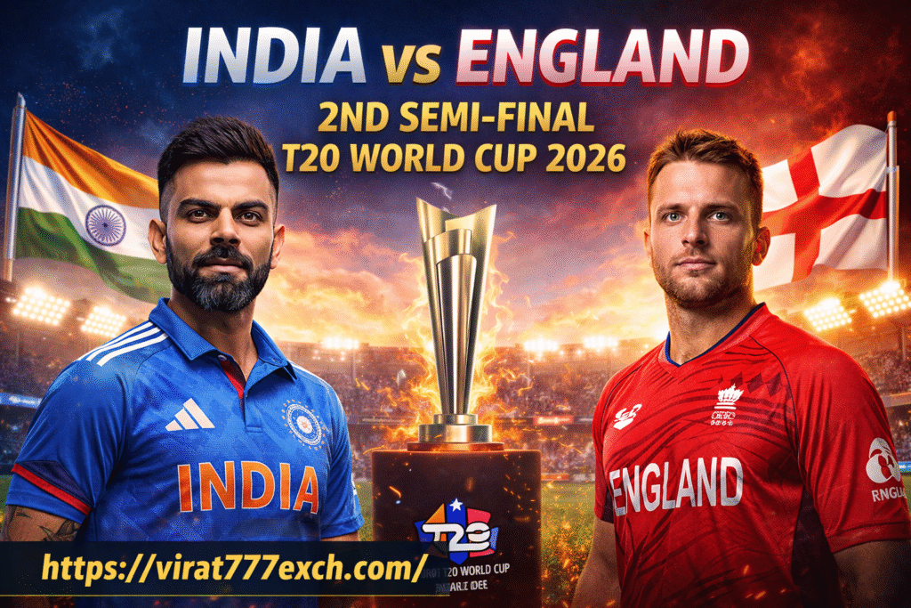 India vs England 2nd Semi-Final T20 World Cup 2026